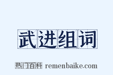 武进组词是什么意思的图片